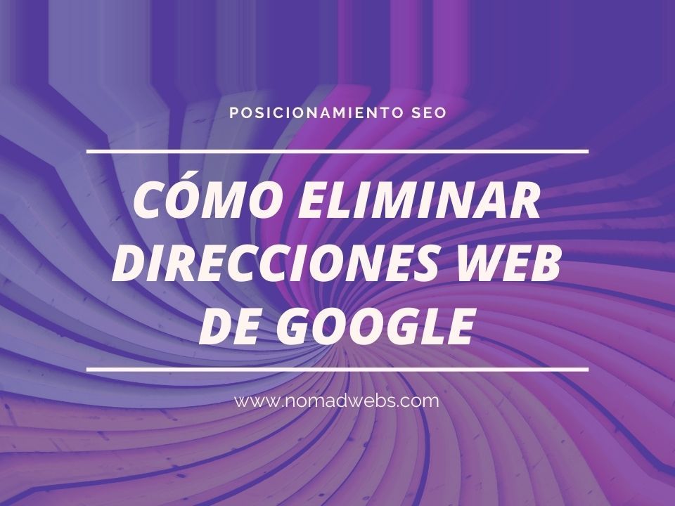 eliminar direcciones web de Google